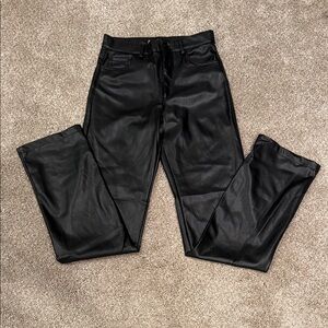 Zara xsmall black faux leather pants